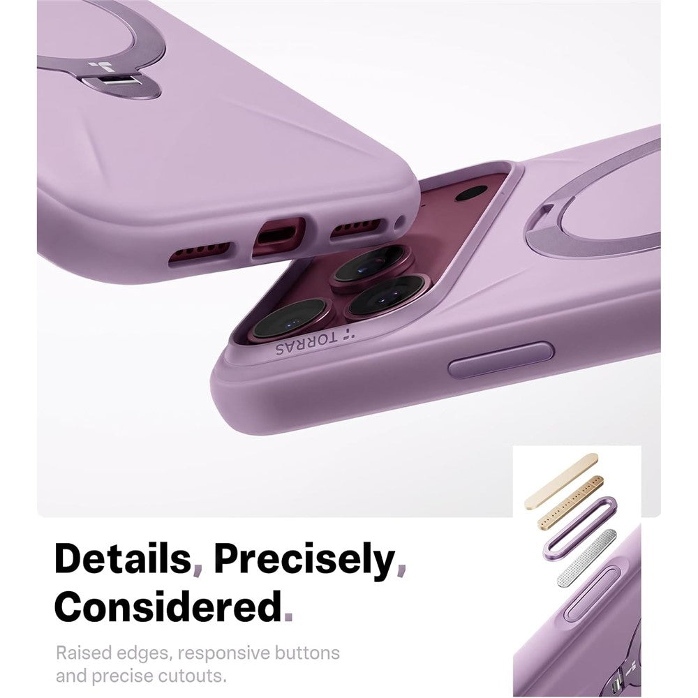 Husa de protectie Torras QPRO Silicone compatibil cu iPhone 18 Pro Max / iPhone 17 Pro Max, Mov