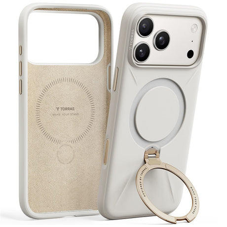 Husa de protectie Torras QPRO Silicone Series compatibil cu iPhone 18 Pro / iPhone 17 Pro, Alb