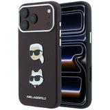 Husa de protectie Karl Lagerfeld Saffiano compatibil cu iPhone 18 Pro / iPhone 17 Pro, Bordo