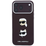 Husa de protectie Karl Lagerfeld Saffiano compatibil cu iPhone 18 Pro / iPhone 17 Pro, Bordo