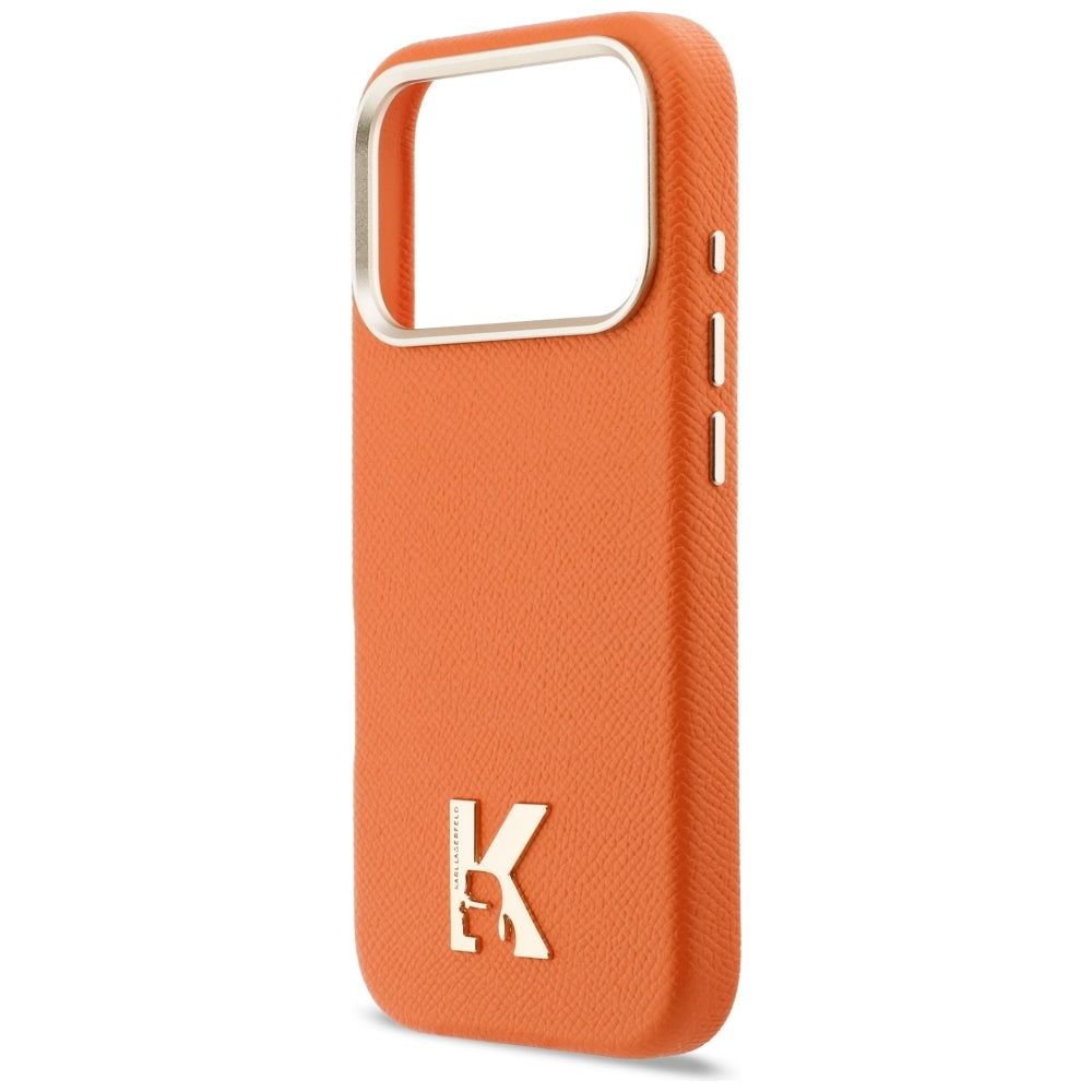 Husa de protectie Karl Lagerfeld compatibil cu iPhone 18 Pro Max / iPhone 17 Pro Max, Portocaliu