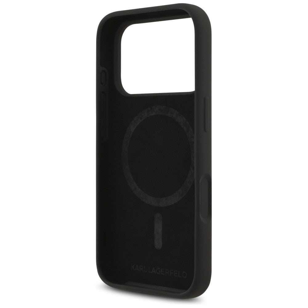 Husa de protectie Karl Lagerfeld compatibil cu iPhone 17 Pro / iPhone 18 Pro, Negru