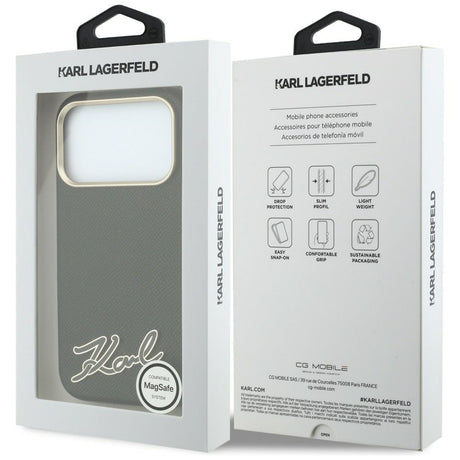 Husa de protectie Karl Lagerfeld compatibil cu iPhone 18 Pro / iPhone 17 Pro, Negru