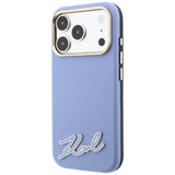 Husa de protectie Karl Lagerfeld compatibil cu iPhone 18 Pro / iPhone 17 Pro, Albastru