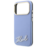 Husa de protectie Karl Lagerfeld compatibil cu iPhone 18 Pro / iPhone 17 Pro, Albastru
