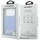 Husa de protectie Karl Lagerfeld compatibil cu iPhone 18 Pro / iPhone 17 Pro, Albastru