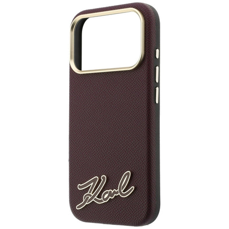 Husa de protectie Karl Lagerfeld compatibil cu iPhone 18 Pro / iPhone 17 Pro, Bordo