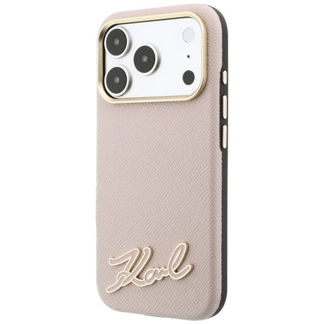 Husa de protectie Karl Lagerfeld compatibil cu iPhone 18 Pro / iPhone 17 Pro, Roz