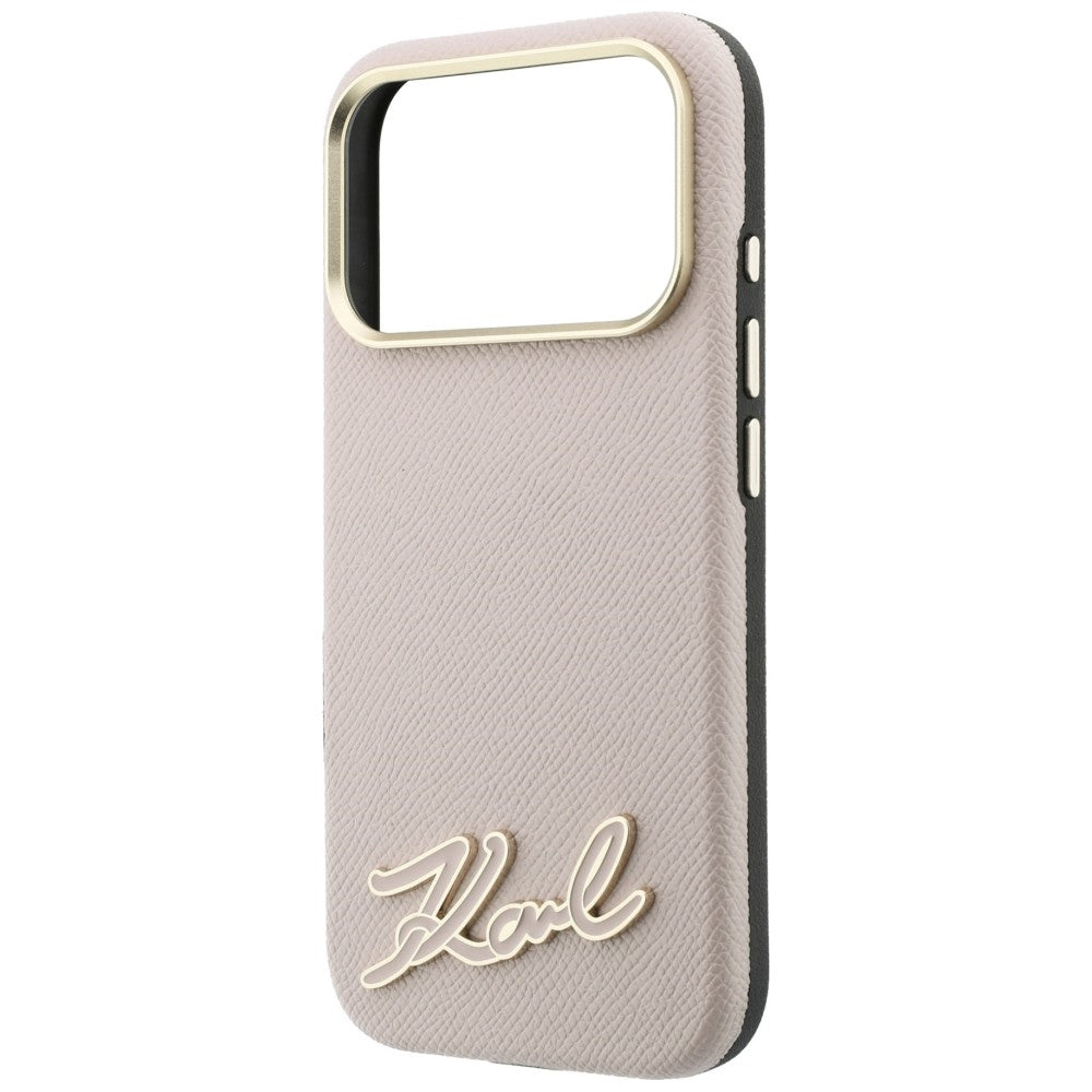 Husa de protectie Karl Lagerfeld compatibil cu iPhone 18 Pro / iPhone 17 Pro, Roz