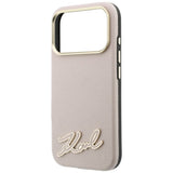 Husa de protectie Karl Lagerfeld compatibil cu iPhone 18 Pro / iPhone 17 Pro, Roz