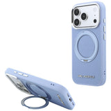 Husa de protectie Karl Lagerfeld Saffiano compatibil cu iPhone 18 Pro / iPhone 17 Pro, Albastru