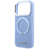 Husa de protectie Karl Lagerfeld Saffiano compatibil cu iPhone 18 Pro / iPhone 17 Pro, Albastru