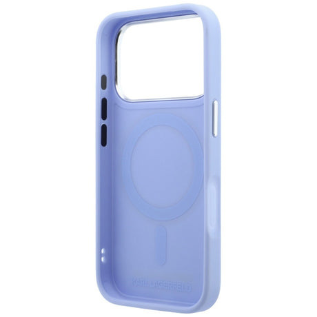 Husa de protectie Karl Lagerfeld Saffiano compatibil cu iPhone 18 Pro / iPhone 17 Pro, Albastru