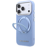 Husa de protectie Karl Lagerfeld Saffiano compatibil cu iPhone 18 Pro Max / iPhone 17 Pro Max, Albastru