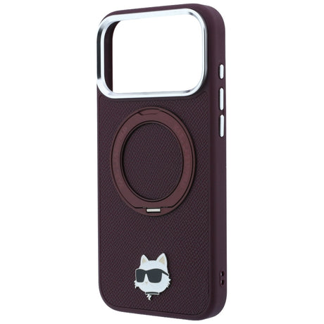 Husa de protectie Karl Lagerfeld Saffiano compatibil cu iPhone 18 Pro / iPhone 17 Pro, Bordo