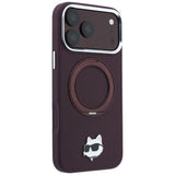 Husa de protectie Karl Lagerfeld Saffiano compatibil cu iPhone 18 Pro / iPhone 17 Pro, Bordo