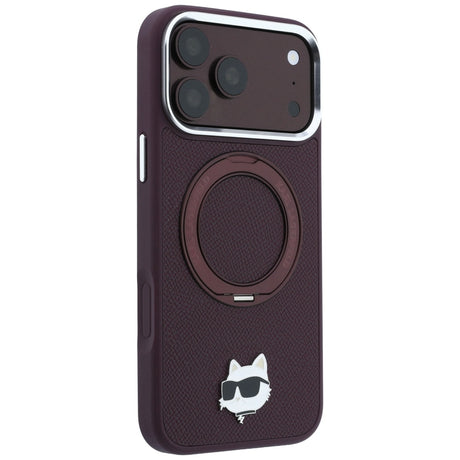Husa de protectie Karl Lagerfeld Saffiano compatibil cu iPhone 18 Pro / iPhone 17 Pro, Bordo