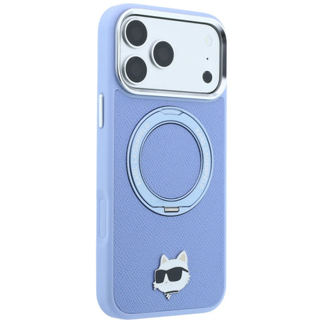 Husa de protectie Karl Lagerfeld Saffiano compatibil cu iPhone 18 Pro / iPhone 17 Pro, Albastru
