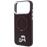 Husa de protectie Karl Lagerfeld Saffiano compatibil cu iPhone 18 Pro / iPhone 17 Pro, Bordo