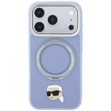 Husa de protectie Karl Lagerfeld Saffiano compatibil cu iPhone 18 Pro / iPhone 17 Pro, Albastru