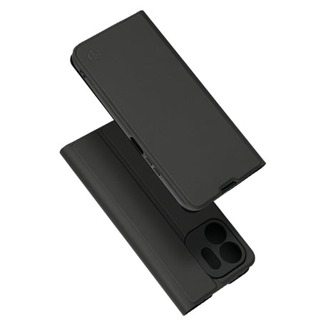 Husă TechSuit Magskin Book neagră pentru Honor 600 Smart