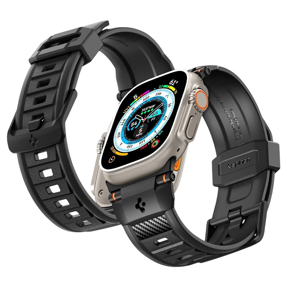 Curea smartwatch Spigen compatibil cu Apple Watch, Negru