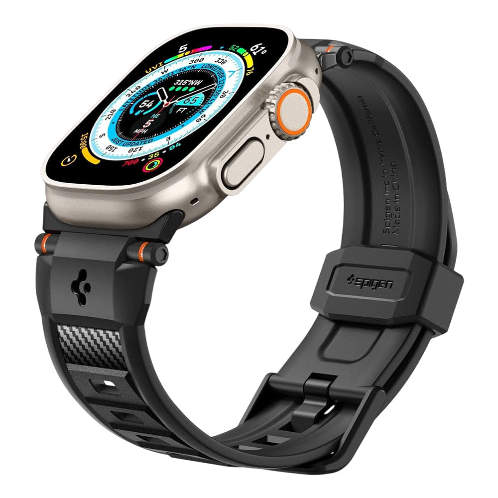 Curea smartwatch Spigen compatibil cu Apple Watch, Negru