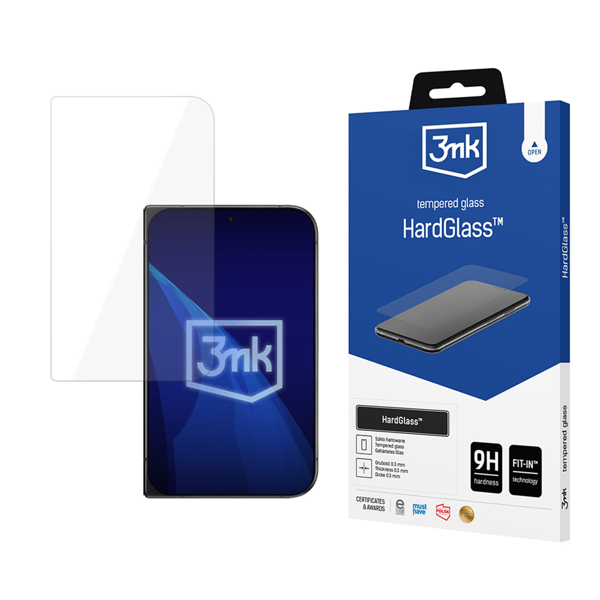 Folie de protectie 3mk HardGlass compatibil cu iPhone Duo, Transparent