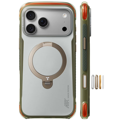 Husă Torras Ostand Q3 Air Pro albă pentru iPhone 18 Pro Max / iPhone 17 Pro Max