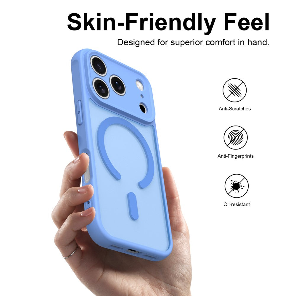 Husa de protectie Techsuit HaloFrost II MagSafe compatibil cu iPhone 18 Pro / iPhone 17 Pro, Albastru
