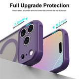 Husa de protectie Techsuit HaloFrost II MagSafe compatibil cu iPhone 18 Pro Max / iPhone 17 Pro Max, Visiniu