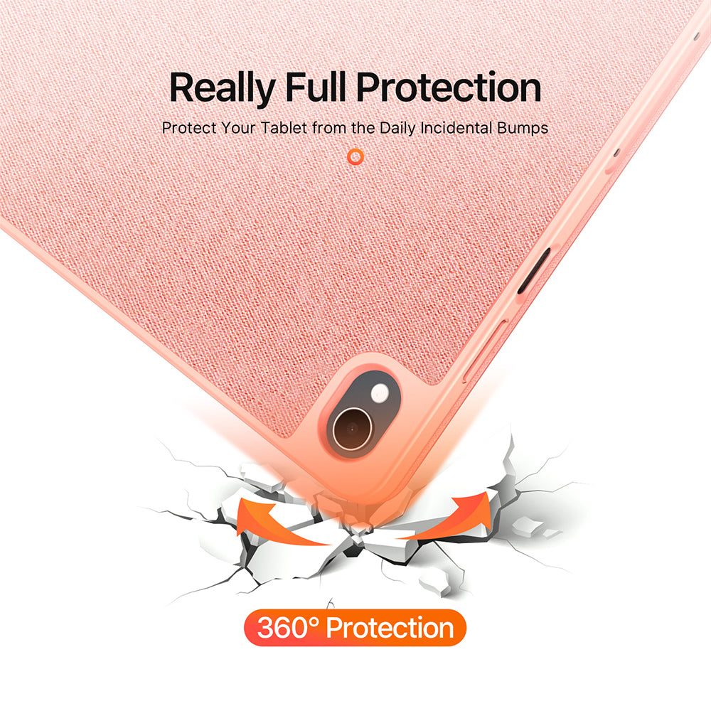 Husa de protectie tableta Dux Ducis Domo Series compatibil cu Samsung Galaxy Tab S12 Plus, Roz