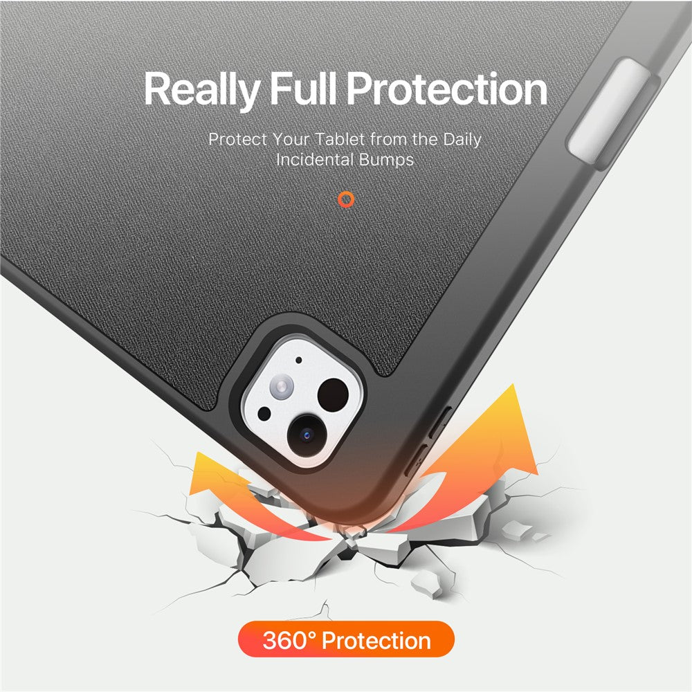 Husa de protectie tableta Dux Ducis Domo Series compatibil cu iPad Pro 13 (2024) / iPad Pro 13 (2025), Negru