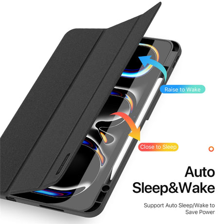 Husă Dux Ducis Domo Series neagră pentru iPad Pro 13 (2024) / iPad Pro 13 (2025)