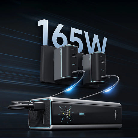 Baterie externa Cuktech PB200U (CKPB200UGLGR), 20000mAh, USB-C / USB, 210W, Gri