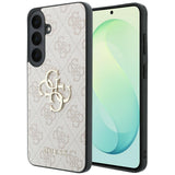 Husa de protectie Guess Leather 4G compatibil cu Samsung Galaxy S26 FE, Roz