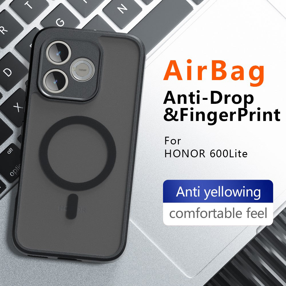 Husa de protectie Techsuit PureFrost MagSafe compatibil cu Honor 600 Smart, Negru Frost