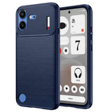Husa de protectie Techsuit Carbon Silicone compatibil cu Nothing Phone (4b), Albastru
