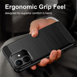 Husa de protectie Techsuit Carbon Silicone compatibil cu Xiaomi Redmi Note 17 Pro 5G, Negru