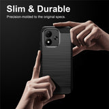 Husa de protectie Techsuit Carbon Silicone compatibil cu Xiaomi Redmi Note 17 4G / Redmi Note 17 5G, Negru