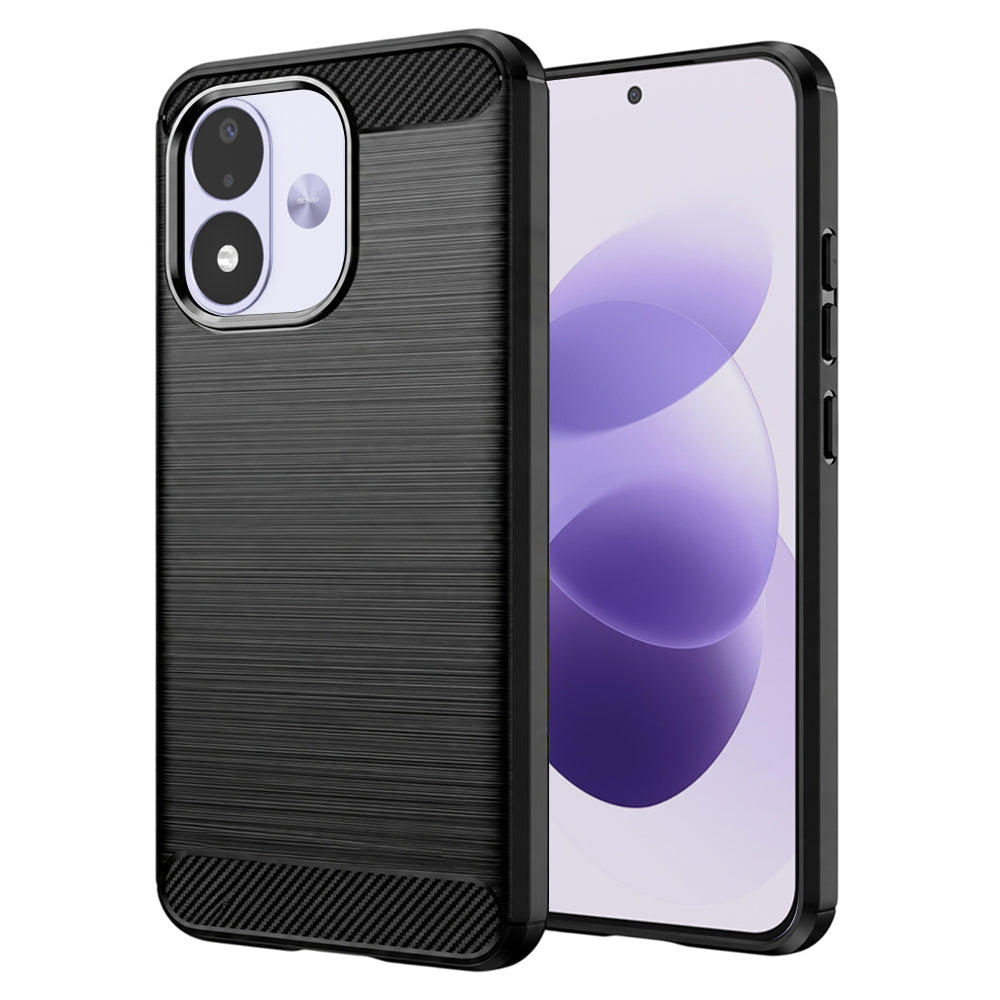 Husa de protectie Techsuit Carbon Silicone compatibil cu Xiaomi Redmi Note 17 4G / Redmi Note 17 5G, Negru