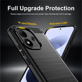 Husa de protectie Techsuit Carbon Silicone compatibil cu Xiaomi Redmi Note 17 4G / Redmi Note 17 5G, Negru
