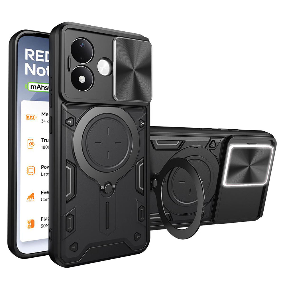 Husa de protectie Techsuit CamGuard Pro compatibil cu Xiaomi Redmi Note 17 4G / Redmi Note 17 5G, Negru