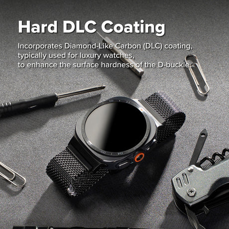 Curea smartwatch Ringke compatibil cu Samsung Galaxy Watch Ultra 2, Negru