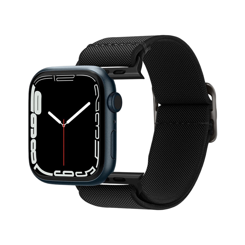 Curea smartwatch Spigen Lite Fit compatibil cu Apple Watch 12 / 11 / 10 / 9 / 8 / 7 / SE, Negru