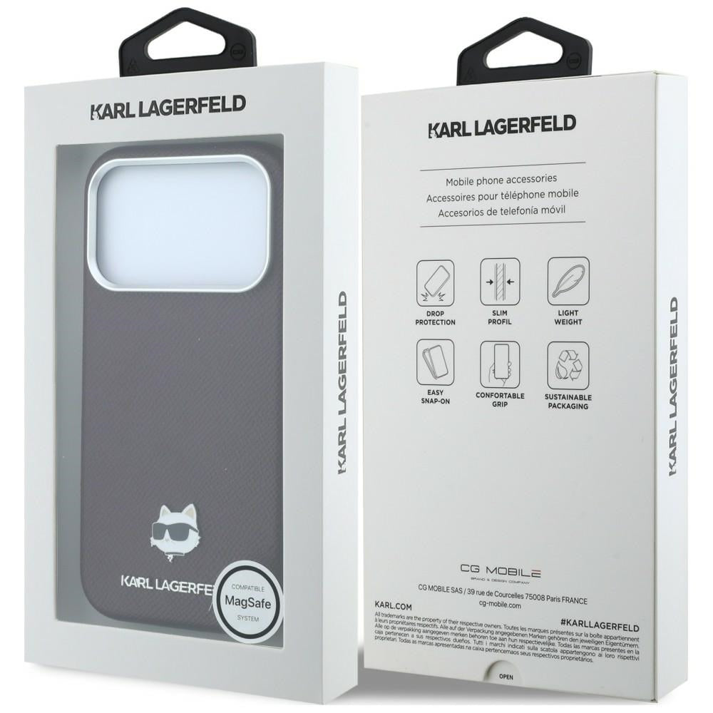 Husa de protectie Karl Lagerfeld compatibil cu iPhone 17 Pro Max / iPhone 18 Pro Max, Bordo