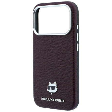 Husa de protectie Karl Lagerfeld compatibil cu iPhone 17 Pro Max / iPhone 18 Pro Max, Bordo