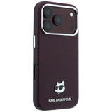 Husa de protectie Karl Lagerfeld compatibil cu iPhone 17 Pro Max / iPhone 18 Pro Max, Bordo