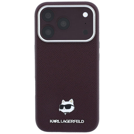 Husa de protectie Karl Lagerfeld compatibil cu iPhone 17 Pro Max / iPhone 18 Pro Max, Bordo