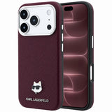 Husa de protectie Karl Lagerfeld compatibil cu iPhone 17 Pro Max / iPhone 18 Pro Max, Bordo